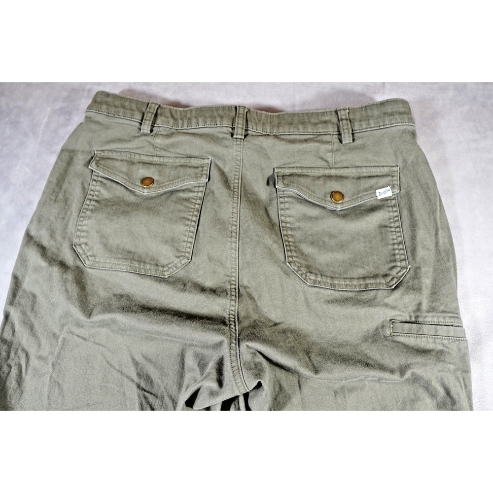 Duluth Trading Cargo Pants Womens Size 18x31 Olive Green Stretch - Picture 3 of 10